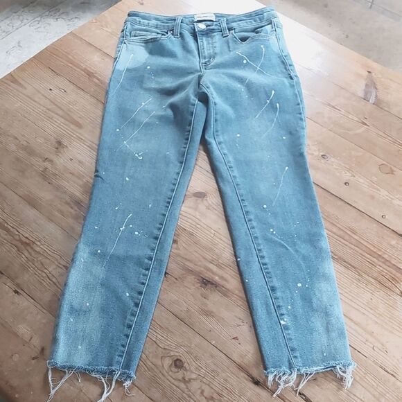 William Rast Jeans Paint Splatter Perfect Ankle Skinny - Picture 8 of 9